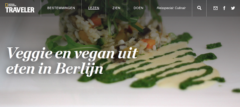 National Geographic Traveler reisspecial culinair special reis eten veggie berlijn tips