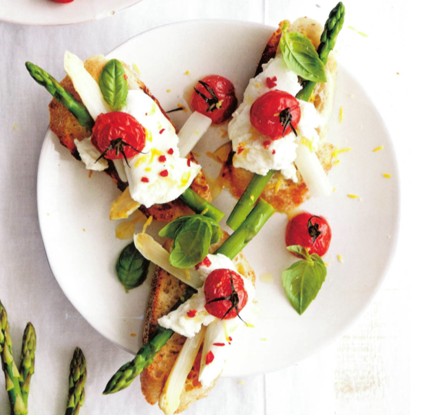 recept eyserhalte puuruiteten asperges vegetarisch bruschetta