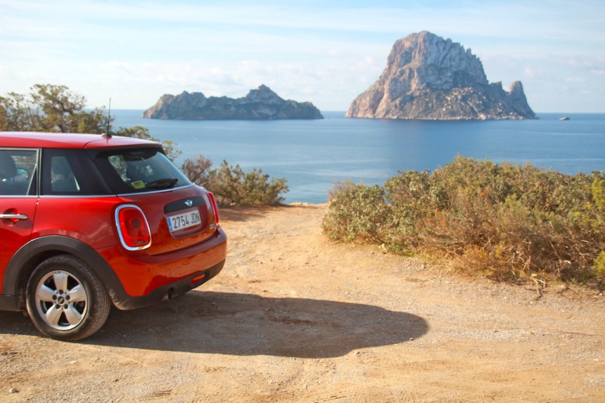 Es Vedra Ibiza Cala d'hort magical magic mini sunnycars