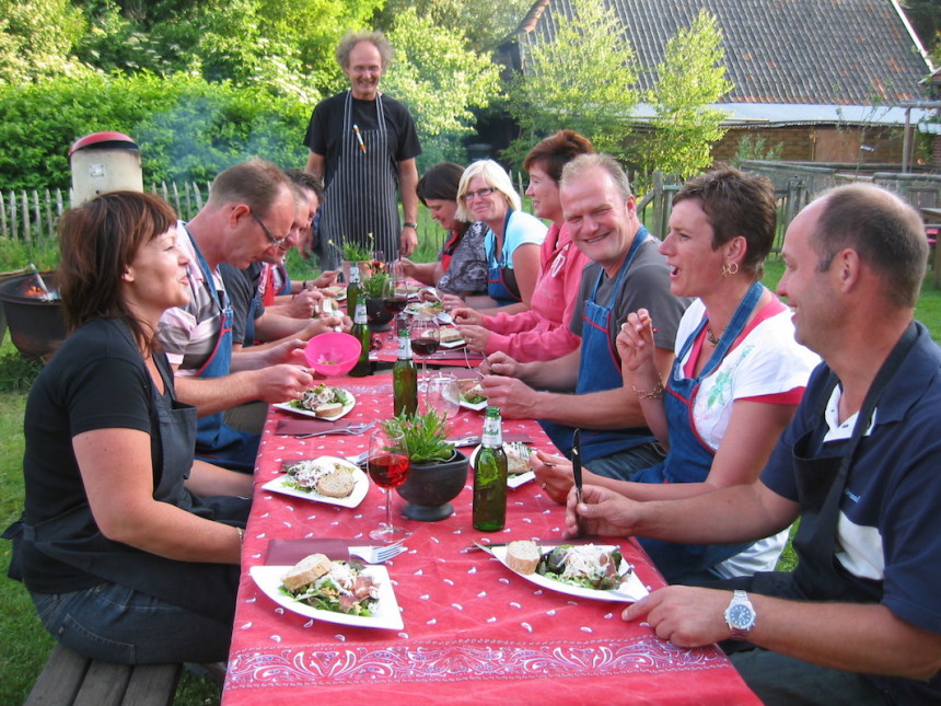 Achterhoek biologisch streekproducten kookworkshops Op de Brusse boerderij restaurant
