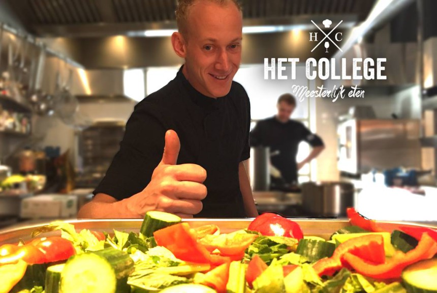 Restaurant Het College Arnhem chef groente vegetarisch puur uit eten