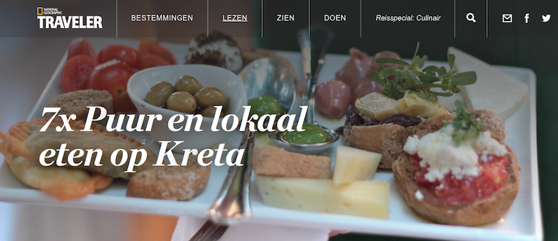 National Geographic Traveler reisspecial culinair Kreta puur lokaal uit eten reistips