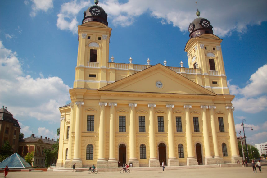 Debrecen Hongarije vakantie stad kerk