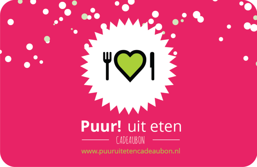 Struikelen zaterdag sieraden Cadeaubon Puur! uit eten | Puur! uit eten: biologisch, fairtrade, duurzaam uit  eten