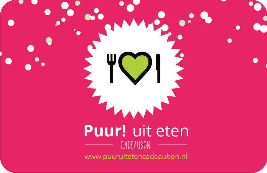 Puur! uit eten cadeaubon stage vacature communicatie giftcard kadobon biologisch duurzaam relatiegeschenk horeca restaurants dinerbon dinercadeau