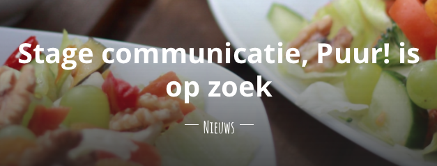 Stage communicatie vacature stagiair gevraagd gezocht stageplek