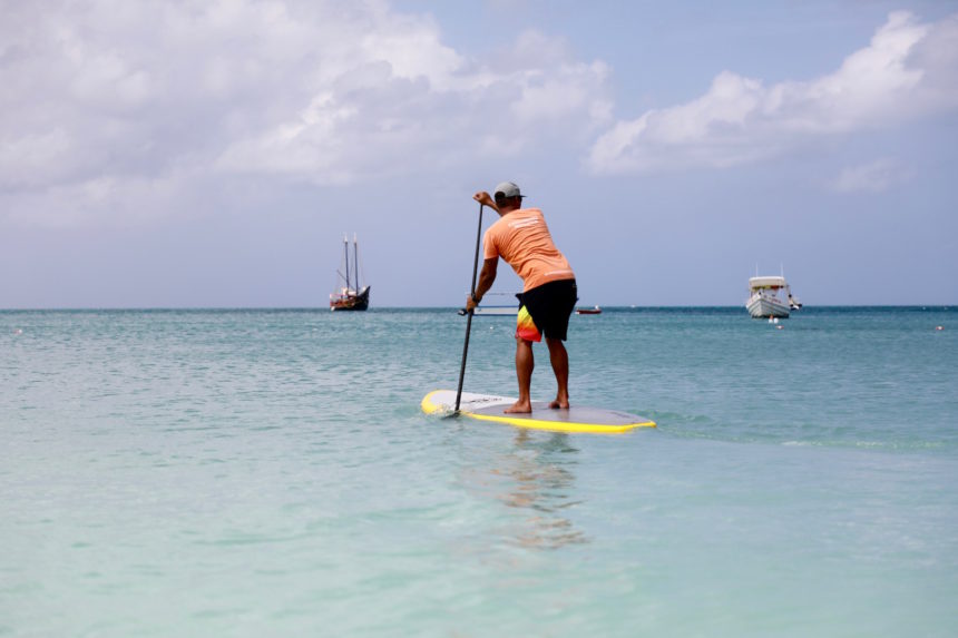SUP Surf and Paddle School Aruba Moomba Beach wellness aruba tips