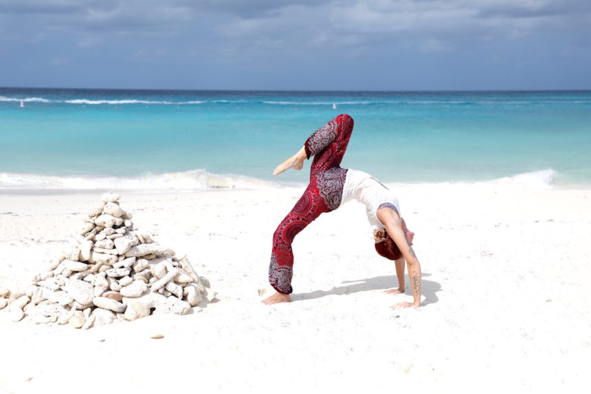 Yoga Manchebo beach Aruba wellness Aruba tips