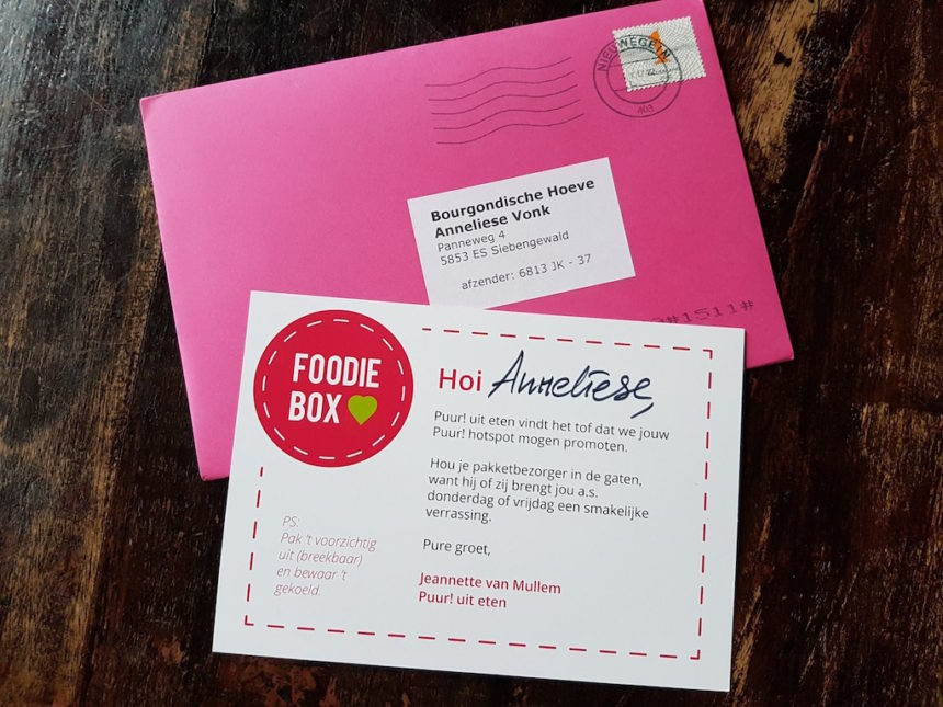 Puur! Foodiebox vooraankondiging horeca actie