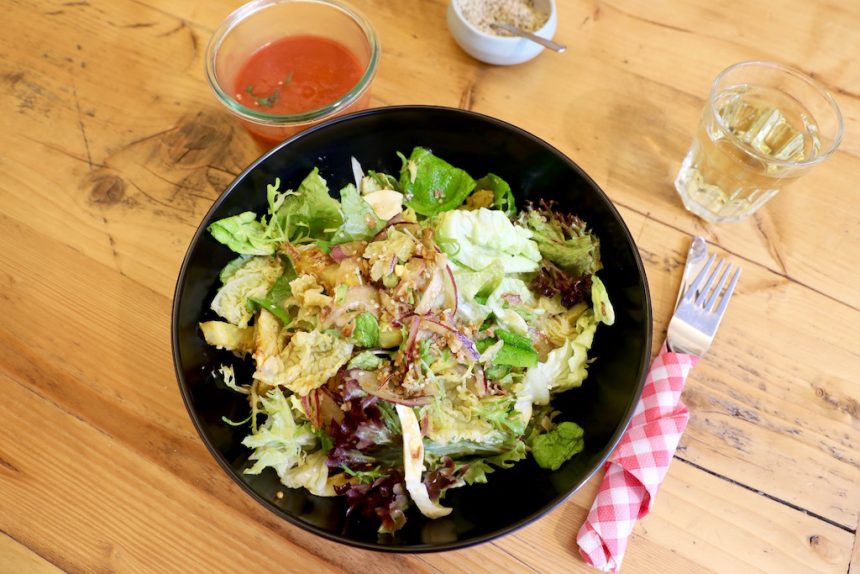 Lekker en gezond lunchen Sladerij Hasselt vegetarisch saladebar