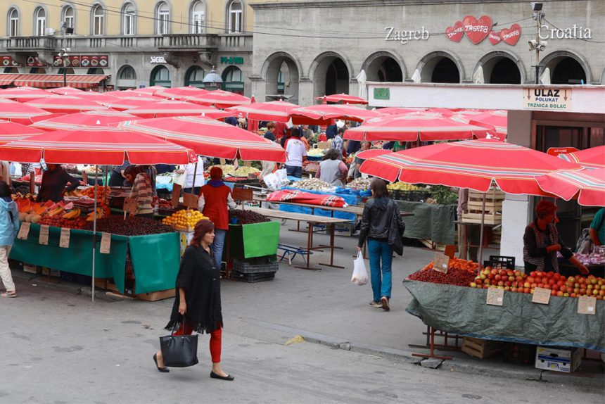 Zagreb markt Dolac