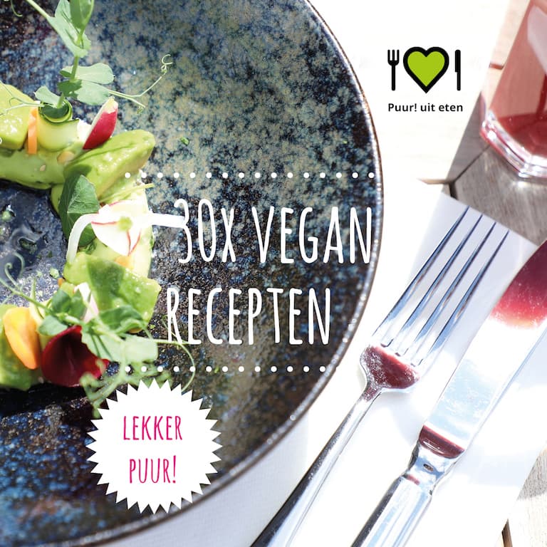 Vegan recepten e-book Puur! uit eten