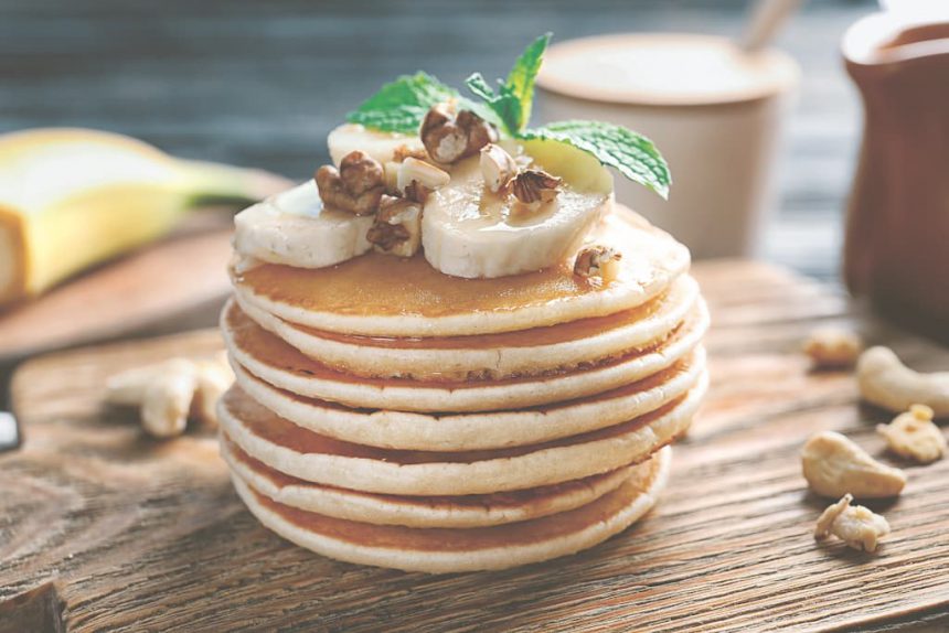 vegan ontbijt recepten Bananen pannenkoekjes ontbijt recepten kookboek Banaan