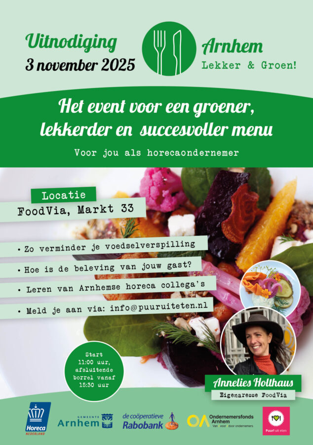 Arnhem Lekker & Groen! horeca event november 2025