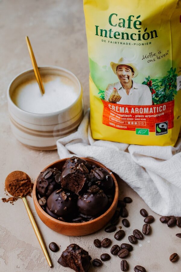 Gezonde chocolade truffels vegan koffie recept