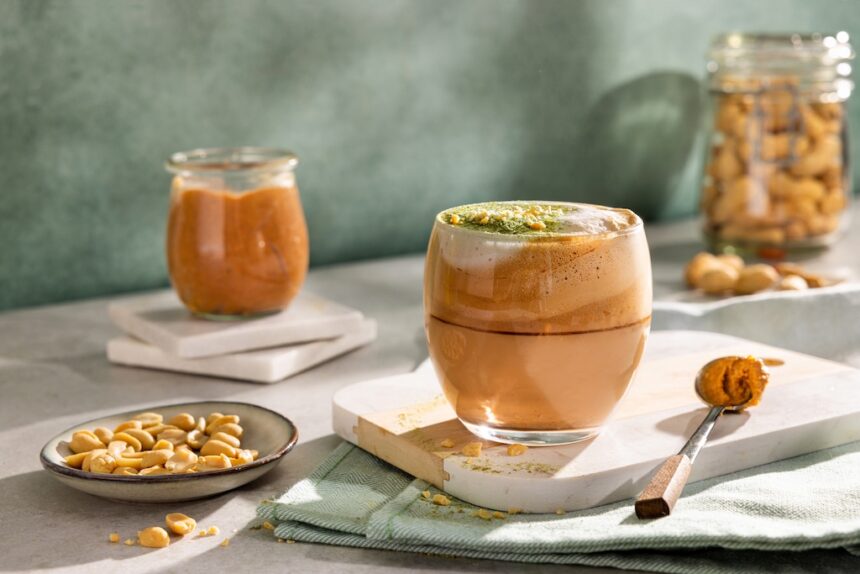 Peanut butter cappuccino koffie recept